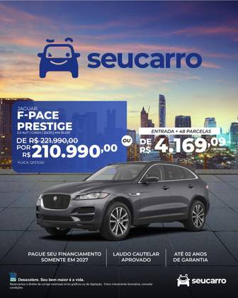 JAGUAR F-PACE 2.0 16V INGENIUM PRESTIGE AWD 4P AUTOMÁTICO
